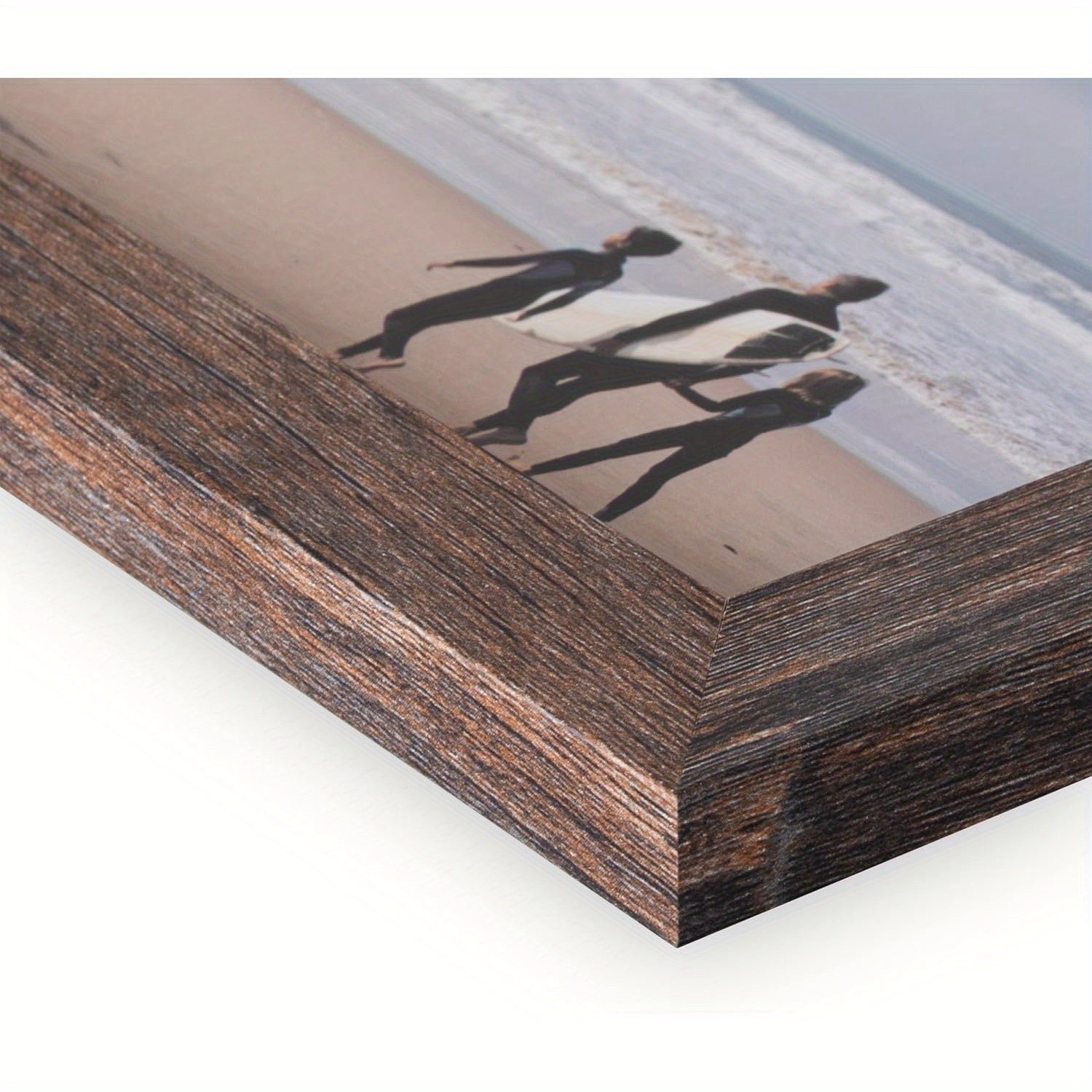 2 Pack Vintage Hanging Picture Frames with Real Glass Panels - Foldable Wall Photo Display Frame Suitable for 4 Photos, Vertical Rectangular Wall-Mounted Picture Frame for Decor, Easy Installation & Space-Saving Photo Showcase