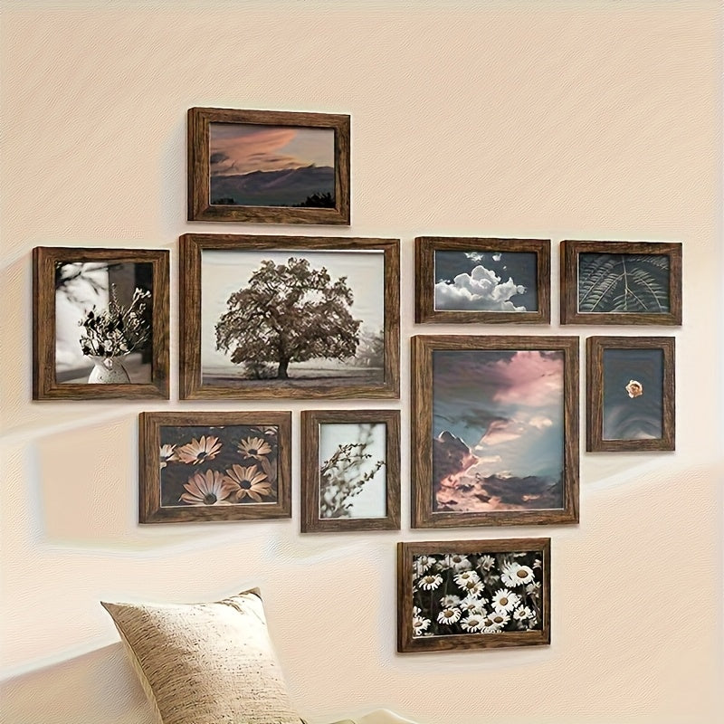 Set of 10 Picture Frames with Shatter-Resistant Glass - Gallery Wall Frame Set with Two 8X10, Four 5X7 And Four 4X6 Frames - Signature Collection