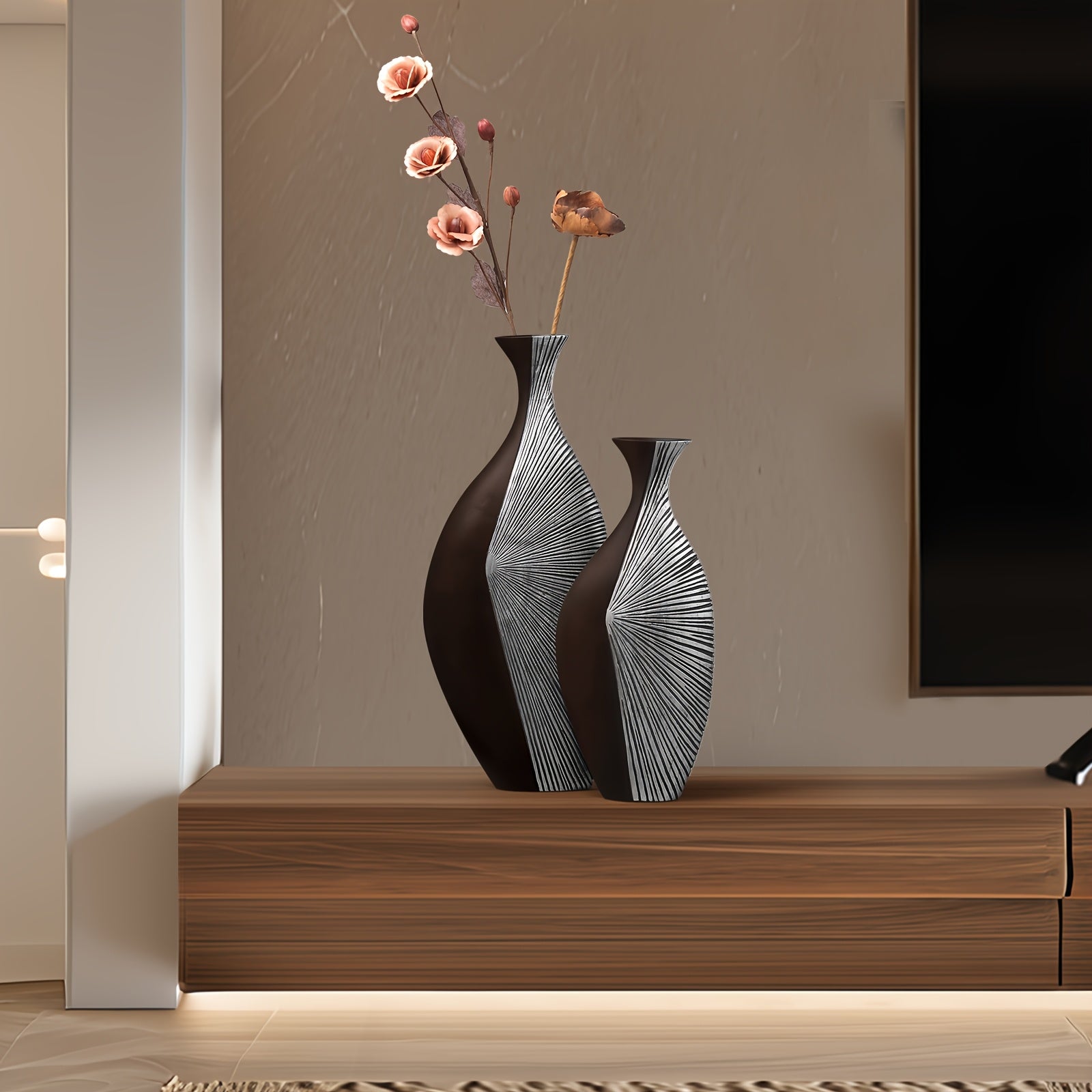 Resin Handmade Vase, Rustic Antique Style, 22.4\